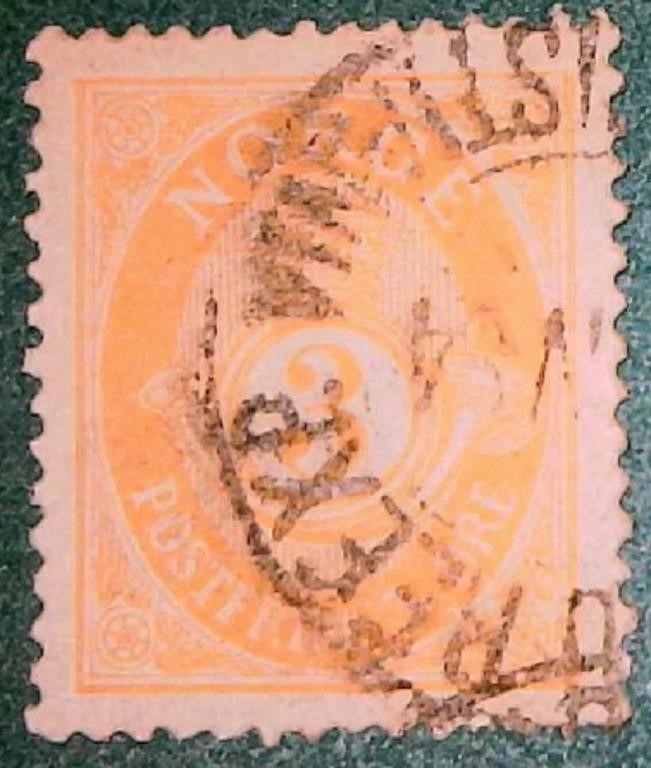 Norway "Norge" 3 Ore Stamp 1883