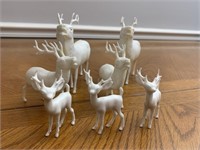 Vintage white reindeer