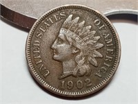 OF) Full Liberty 1902 Indian head penny