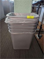 Plastic Waste Baskets 1' 3" Tall