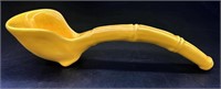 Vintage Yellow Ceramic Ladle