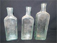 3 rectangular medicine bottles: Furst McNess Co.,
