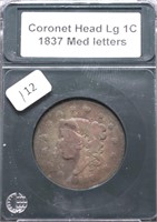 1836 LARGE CENT VG