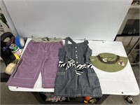 Size 5-6Y mini boden and Gymboree pants hat and