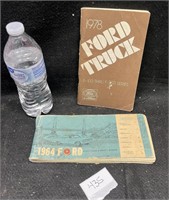 (2) 1978 FORD TRUCK AND 1964 FORD OWNERS MANUALS
