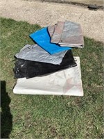 Tarps unknown sizes or condition