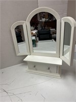 Small mirror with drawer