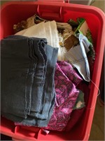 2 totes of fabric