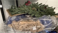 Christmas wreaths & garland - wreath is 20”