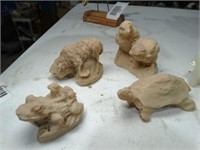 Small Animals Carved from Bone