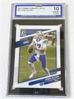 Josh Allen - 2021 Panini Optic - Graded 10