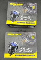 2 NIB STEEL MATE TIRE PRESSURE MONITORS