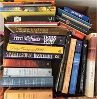 box lot hard & soft cover books