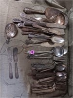 Lot of Misc Silver Plate flatware