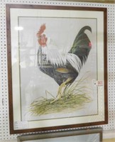 Lot # 3631 -  “Rooster Chicken” framed giclee