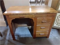 Vintage Wooden Desk 42"x23"x30" tall