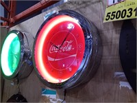 Round Light-Up Coca Cola Clock