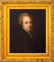 Portrait of Dr. Berhard Schifmann Oil, 18th C.