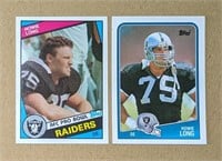 1984 Topps Howie Long RC Rookie Card + 1988