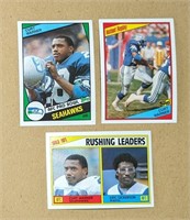 1984 Topps Curt Warner RC Rookie + Replay Leaders