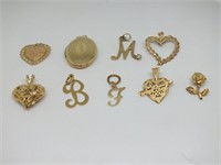 (8) 14K GOLD CHARMS