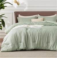 Bedsure King Comforter 1 Pc - Green King Size Comf