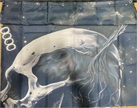 YZDF Skull Shower Curtain Set, Skeleton Couple