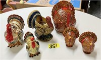 Turkey / Thanksgiving Decor Lot