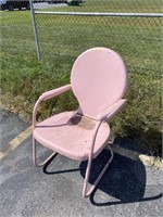 vintage metal chair