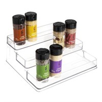 SIMPLEMADE CLEAR SPICE RACK THREE TIERED SHELF