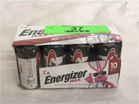 Eight energizer max batteries C cell - NIB