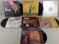 Vinyl records including porter wagoner, bill