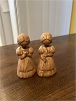 Vintage Straw Prarie Girls S&P Shakers