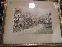 "THE BECKONING ROAD" FRAMED PHOTO 21x17
