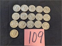 16- 1972 Half Dollars