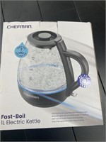Chefman fast boil 1L electric kettle