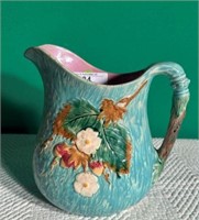 Large Majolica Pottery Pitcher