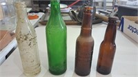 Antique beer and soda bottles.  Big Chief,