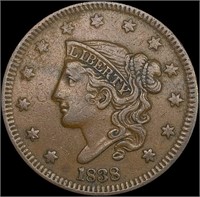 1838 Large Cent CLOSELY UNCIRCULATED