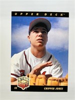 1992 Upper Deck #24 Chipper Jones Star Rookie RC N