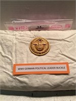 WWII GERMAN POLITICAL LEADER BUCKLE
