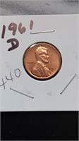 BU 1961-D Lincoln Penny