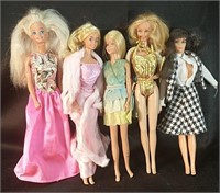 5 Barbies w Outfits