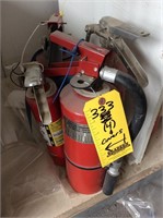 (4) fire extinguishers & covers