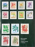 Collection de timbres neufs et scellés du Canada