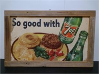 7-UP Cardboard Advertisement Sign