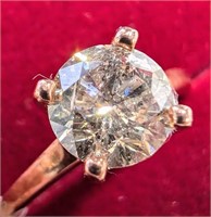 $3805 10K  Diamond (1.05Ct,I2,Fancy Light Brown) R