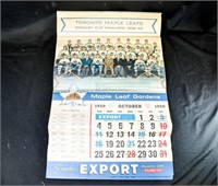 1959-60 TORONTO MAPLE LEAFS WALL CALENDAR