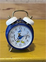 Vintage Small Donald Duck Wind Up Clock