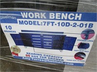 New/Unused Steelman 7'X10D-2-01B Work Bench,